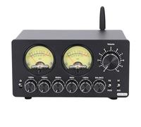 Equalizzatore Preamplificatore EQ 5.0, Equalizzatore a 5 Bande in Lega di Alluminio con VU Meter Vintage, Dimensioni Compatte per Stereo Domestico, Altoparlanti per Computer,