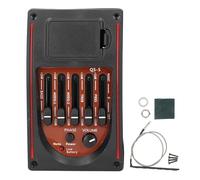 Equalizzatore preamplificatore per chitarra Acou, preamplificatore per chitarra pickup con equalizzatore a 5 bande, sintonizzatore pickup piezoelettrico per Acou Gui, truction in
