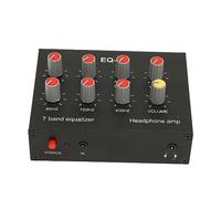 Equalizzatore Sonoro a 7 Bande, Equalizzatore Digitale a Doppio Canale con Regolazione Bassi, Equalizzatore Grafico per Auto con Interfaccia 3,5MM, 60-400Hz, 1-15KHz