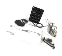 Equalizzatori per chitarra acustica Sintonizzatore Pickup Piezo Equalizzatori a 4 bande Preamplificatori per chitarra acustica Pickup Piezo Tuner Preamplificatore Miscela microfono