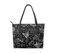 Equations - Borsa a tracolla da donna, in pelle vegana, per matematica, con manico superiore, borsa a tracolla grande per tutti i giorni, lavoro e viaggi