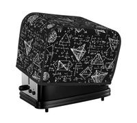 Equations - Copertura per tostapane matematica, 2 fette, per tostapane educativa, accogliente, con tasca, antimacchia e antipolvere, protezione per piccoli elettrodomestici da cucina