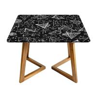 Equations - Tovaglia quadrata con bordi elastici, per educazione, impermeabile, per sala da pranzo, feste di nozze, picnic, 160 cm