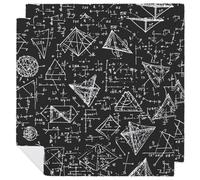 Equations - Tovaglioli di stoffa per la matematica, riutilizzabili, per casa, hotel, ristorante, matrimoni, feste, confezione da 2