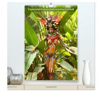 Equatorial Guinea Bodypainting Festival (High Quality Premium Wall Calendar 2026 DIN A2 portrait),CALVENDO 12 Month Wall Calendar: Creative bodypainting living art