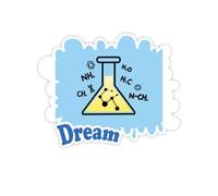 Equazione Animazione Responsing Chemical Adesivi Citazione Sogno Decalcomanie in Vinile