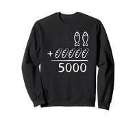 Equazione di Pesce e Pane 5000 Design Ispirazione Felpa