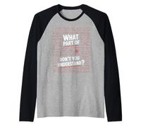 Equazioni Matematiche Divertenti Quale Parte Non capisci Maglia con Maniche Raglan