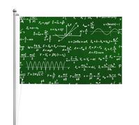 Equazioni matematiche e formule,Bandiera da giardino, bandiera decorativa da cortile, bandiera bifacciale, 2x3 piedi, per esterni e interni