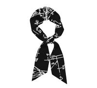 Equazioni Sciarpa matematica per donne sciarpe collo per borse educazione raso seta fascia fascia per sport yoga viso