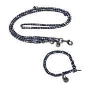 EQuest Collare E Guinzaglio Ultimo Per Cani In Set - Blue Boy, 35 Cm