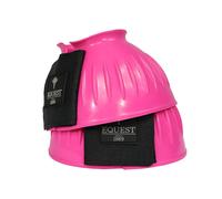 EQuest Gomma Springglocke Colore Catch per Cavalli, 2er Set - Caldo Rosa, S Pony
