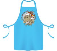 Equestre Caro Babbo Natale Divertente Cavallo Cotone Grembiule 100% Biologico