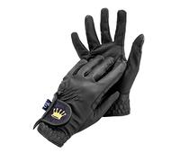 Equestrian Queen - Guanti da equitazione funzionali da donna con compatibilità touchscreen, grip antiscivolo e design elegante - Perfetto per l'equitazione - per donne e ragazze - Bali (nero, M)