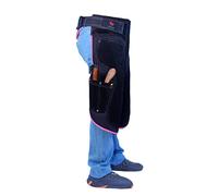EQUESTRIAN STORE Farrier apron 59 cm-23 '' Premium Blacksmith Full Leather Farrier Aprons Genuine Suede Farrier Tool Apron Trimmer Chaps Hoof Care Farrier Men Women Adjustable Apron, Nero & Rosa, 59