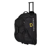 Equestro Borsa Trolley con Logo Ricamato TUN, Nero