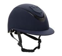 Equestro Cap donna con visiera larga e logo embossed NAVY (L (58-60 CM))