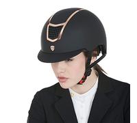 Equestro cap Modello Eclipse Plain Matt S, Nero-Oro Rosa