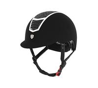 Equestro cap Modello Eclpise Stone Velvet M, Nero