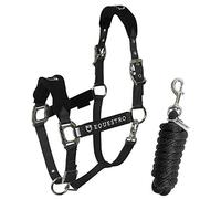 EQUESTRO CAVEZZA NYLON C/LUNGHINA SHAPED FLEECE (PONY, NERO)