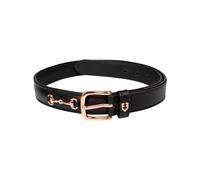 Equestro Cintura con imboccatura Oro Rosa 90 cm, 90 cm, Nero