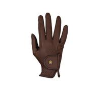 EQUESTRO Guanti MARRONE Taglia 7,5 in pelle sintetica monta inglese CAVALLO