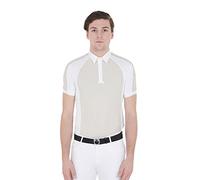 Equestro Polo Uomo da Concorso Manica Corta XL, Beige