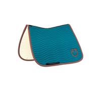 EQUESTRO Sottosella dressage BLU CORAL taglia PONY Wave Quilting