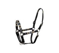 Equestro Taglia COB Cavezza in cuoio con motivo geometrico