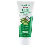 equilibra Corpo, Aloe Crema Corpo Fluida, Crema Corpo a Base di Aloe Vera, Olio di Cocco e Vitamina E, Ideale per Pelle Secca, ad Azione Lenitiva, Assorbimento Rapido, Non Unge, 200 ml