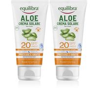 Equilibra® Aloe Crema Solare SPF 20 Minitaglia 2x75 ml