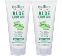 Equilibra® Aloe Crema Viso Idratante 2x75 ml Crema