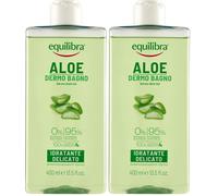 Equilibra Aloe Dermo-Bagno, Gel-Doccia ad Azione Idratante, Emolliente e Rinfres