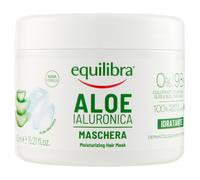 equilibra Capelli, Maschera Capelli Aloe Ialuronica, Maschera ad Azione Idratante e Districante, con Aloe Vera (20%), Acido Ialuronico, Estratto di Ortica, 450 ml