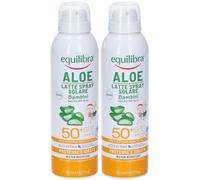 Equilibra® Aloe Latte Spray Solare Bambini Spf 50+ 2x150 ml Spray