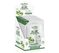 Equilibra Aloe Maschera Viso Purificante, Confezione da 24 Pezzi (24 x 2 Monodose)