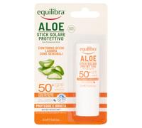 Equilibra Aloe Stick Solare Protettivo SPF 50+, 12 ml, per Pelli Sensibili | a Base di Aloe Vera, per Proteggere le Zone Sensibili, per Contorno Occhi, Labbra, Naso, Orecchie, Tatuaggi, Nei e Macchie