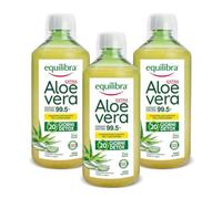 Equilibra Aloe Vera da Bere 100% Pura Polpa, 3x1000 ml, per 60 Giorni