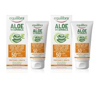 Equilibra Aloe Vitaminica Crema Solare Viso Anti-Age SPF 50+ 2x75 ml