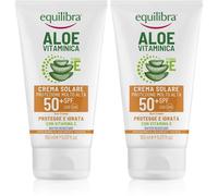Equilibra Aloe Vitaminica Crema Solare Viso SPF50+ 2x150 ml