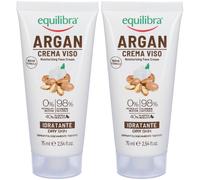 Equilibra® Argan Crema Viso 2x75 ml Crema