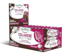 Equilibra, Barrette Proteiche, Collagene Beauty Bar, 35% Proteine, 24x40g, Barrette con 2,5 g di Collagene, Low Sugar, High Protein, Senza Glutine, Gusto Cacao