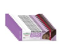 Equilibra Barrette Proteiche, Protein 32% Zero Crispy Coffee, Barrette Proteiche Senza Zuccheri Aggiunti, Crispies di Soia, Copertura Cacao, Lower Carb, High Protein, Senza Glutine, 12 Barrette da 45g