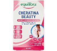 Equilibra Integratori Alimentari, Cheratina Beauty, Integratore a Base di Cheratina e Foltil 100 Complex, Mix di 5 Vitamine e 4 Sali Minerali, Capelli e Unghie Forti e Belli, 20 Compresse