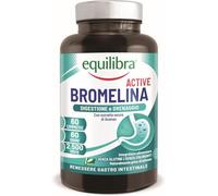 Equilibra, Bromelina Active, 500 mg | 2500 GDU/g, 60 Compresse Vegan per 2 Mesi, Bromelina Forte, Funzione Digestiva e Drenante, Contrasta la Sensazione di Pesantezza delle Gambe