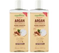 Equilibra Capelli, Equilibra Argan Ialuronico Dermo Shampoo Idratante, con Argan, Acido Ialuronico, Idratante Naturale, Estratto di Lino, 265 ml (Confezione da 2)