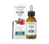 Equilibra Capelli, Olio di Ricino da Spremitura a Freddo, Olio di Ricino per Capelli, Unghie e Sopracciglia, Naturalmente Ricco di Antiossidanti e Vitamina E, Dermatologicamente Testato, 100 ml