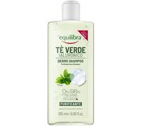 Equilibra Capelli, Dermo Shampoo Purificante Tè Verde Ialuronico, Shampoo Capelli Normali e Grassi ad Azione Purificante, con Estratto di Tè Verde, Acido Ialuronico, Estratto di Bergamotto, 265 ml