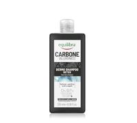 Equilibra, Carbone Ialuronico Dermo Shampoo Detox, per Cute e Capelli Impuri, con Carbone Vegetale e Acido Ialuronico, Aloe Vera idratante, Olio Essenziale di Abete Bianco purificante, 265 ml
