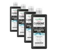 Equilibra, Carbone Ialuronico Dermo Shampoo Detox, per Cute e Capelli Impuri, con Carbone Vegetale e Acido Ialuronico, Aloe Vera idratante, Olio Essenziale di Abete Bianco purificante, 265 ml